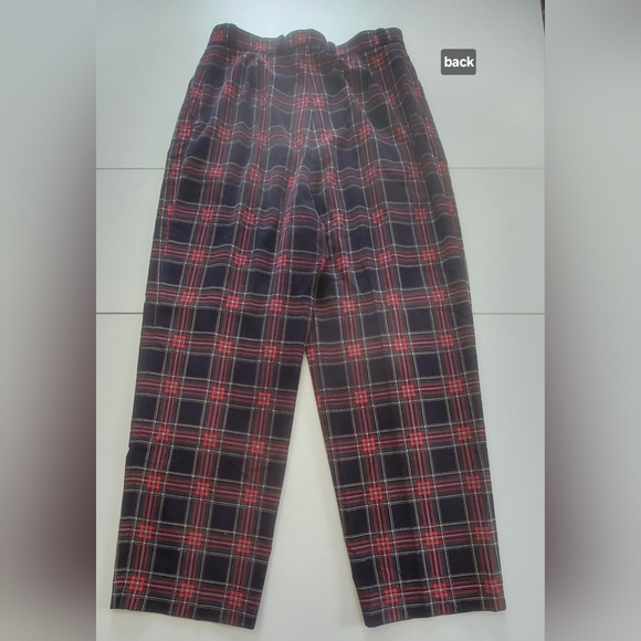 Charter Club Corduroy Scottish Plaid Cotton Pants Size 12 - Picture 5 of 12